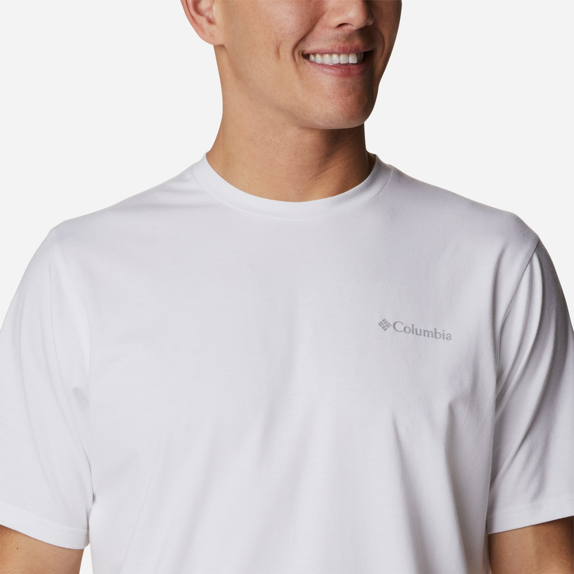 Áo Thun Ngắn Tay Chống Nắng Nam Columbia Sun Trek™ - Trắng - Supersports Vietnam