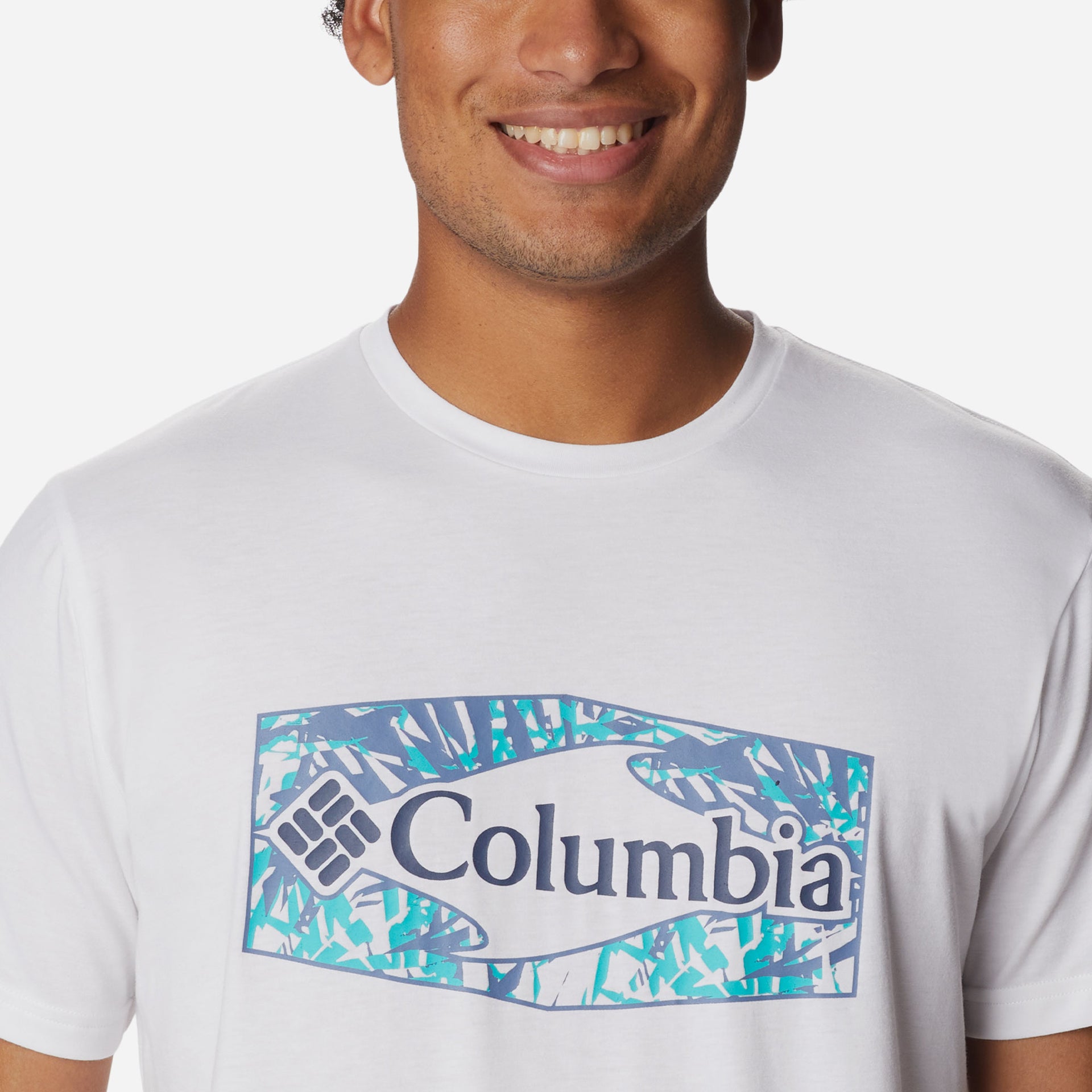 Áo Thun Ngắn Tay Nam Columbia Sun Trek™ Graphic - Trắng - Supersports Vietnam