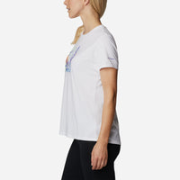 Áo Thun Ngắn Tay Chống Nắng Nữ Columbia Sun Trek™ Graphic - Trắng - Supersports Vietnam