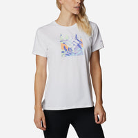 Áo Thun Ngắn Tay Chống Nắng Nữ Columbia Sun Trek™ Graphic - Trắng - Supersports Vietnam
