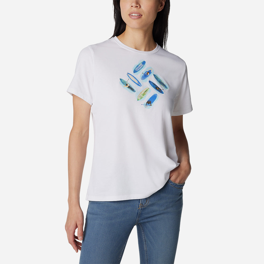Áo Thun Nữ Columbia Sun Trek™ Graphic - Trắng - Supersports Vietnam