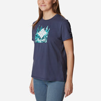 Áo Thun Ngắn Tay Chống Nắng Nữ Columbia Sun Trek™ Graphic - Xanh Navy - Supersports Vietnam
