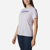 Áo Thun Ngắn Tay Chống Nắng Nữ Columbia Sun Trek™ Graphic - Tím - Supersports Vietnam