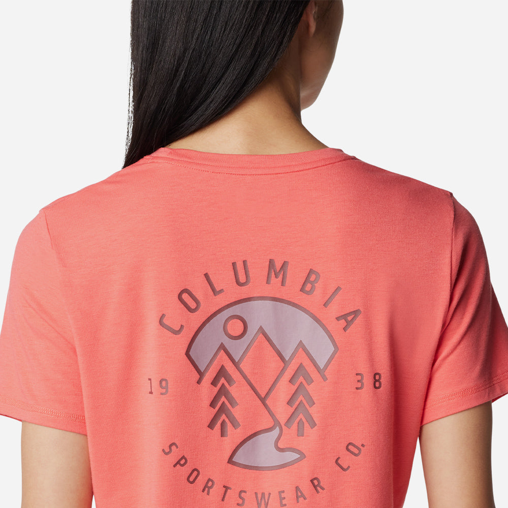 Áo Thun Nữ Columbia Sun Trek™ Graphic - Đỏ - Supersports Vietnam
