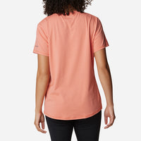 Áo Thun Ngắn Tay Chống Nắng Nữ Columbia Sun Trek™ Graphic - Cam - Supersports Vietnam