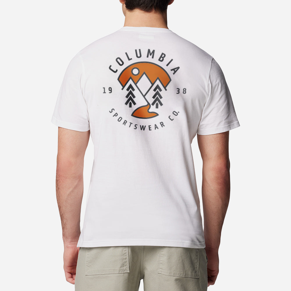 Áo Thun Nam Columbia Rapid Ridge™ Back Graphic II - Trắng - Supersports Vietnam