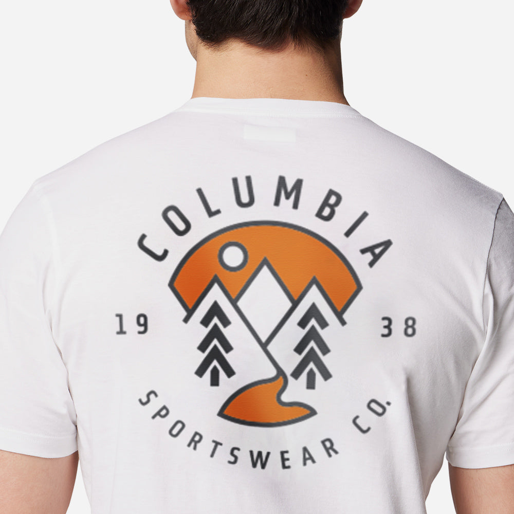 Áo Thun Nam Columbia Rapid Ridge™ Back Graphic II - Trắng - Supersports Vietnam