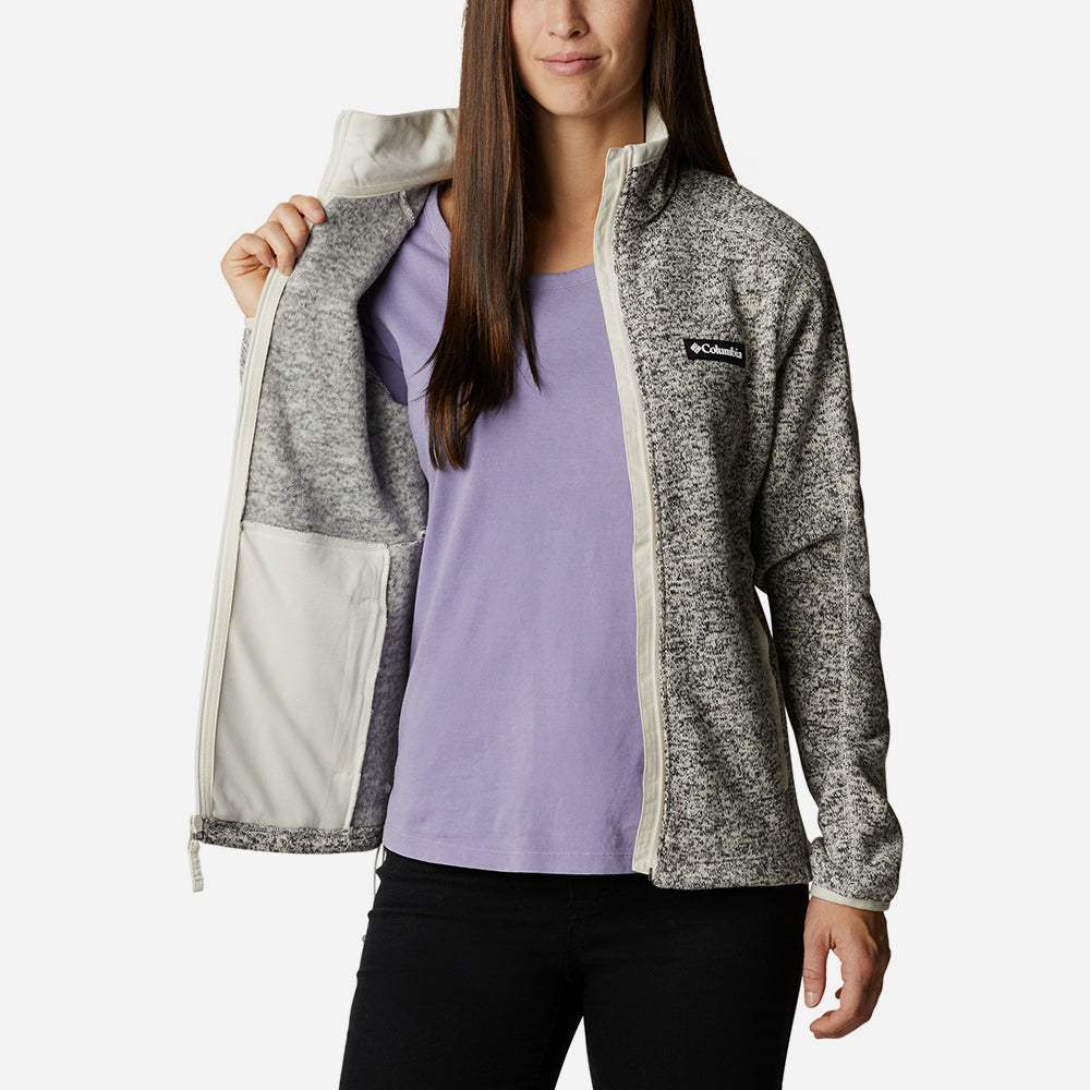 Áo Khoác Nữ Columbia W Sweater Weather™ Full Zip - Xám - Supersports Vietnam