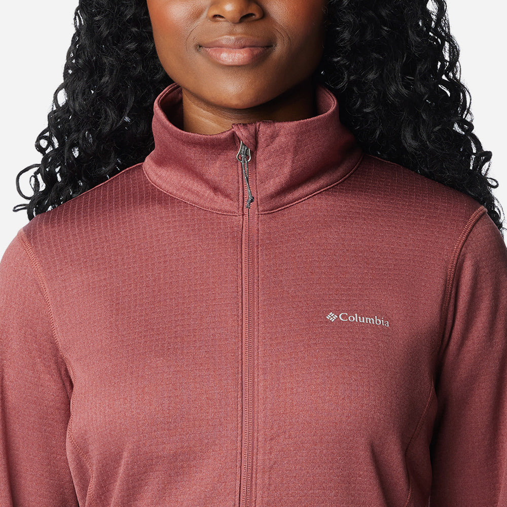 Áo Khoác Nữ Columbia W Park View™ Grid Fleece Full Zip - Hồng - Supersports Vietnam
