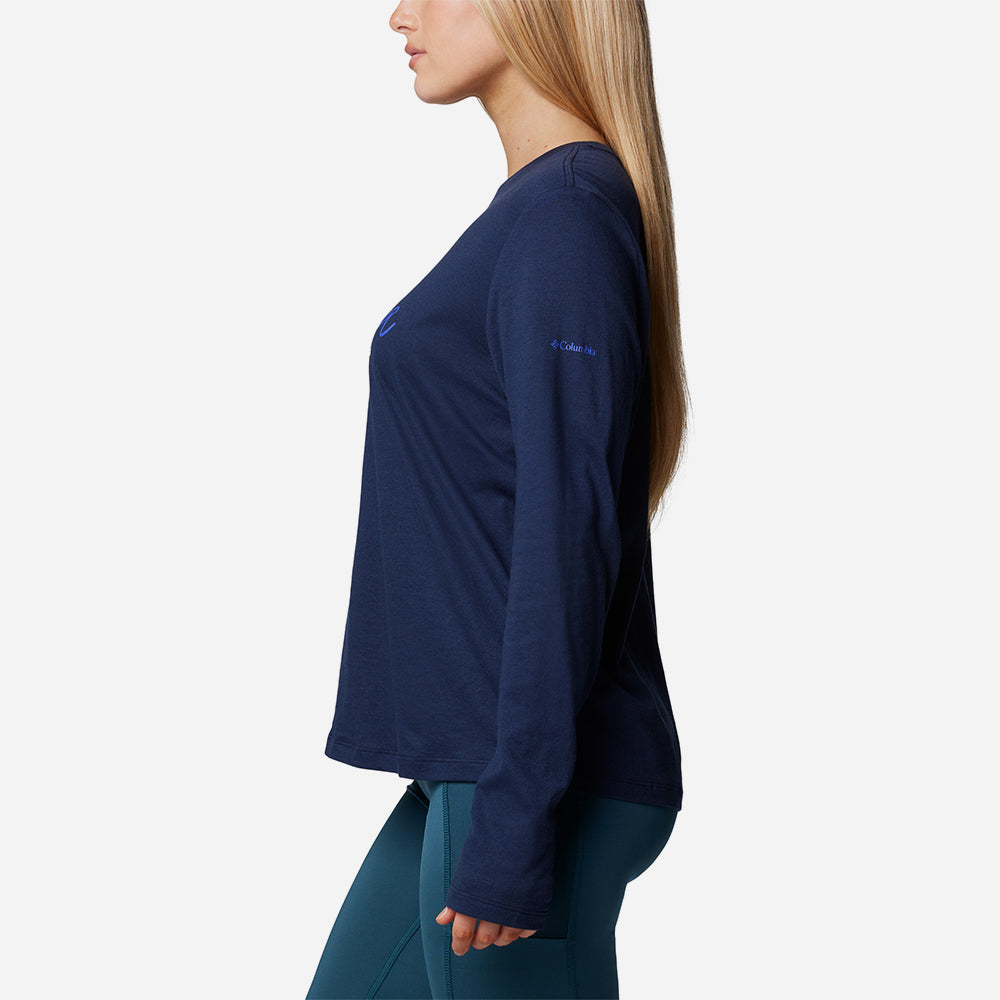 Áo Thun Tay Dài Nữ Columbia Columbia Trek™ Relaxed - Xanh Navy