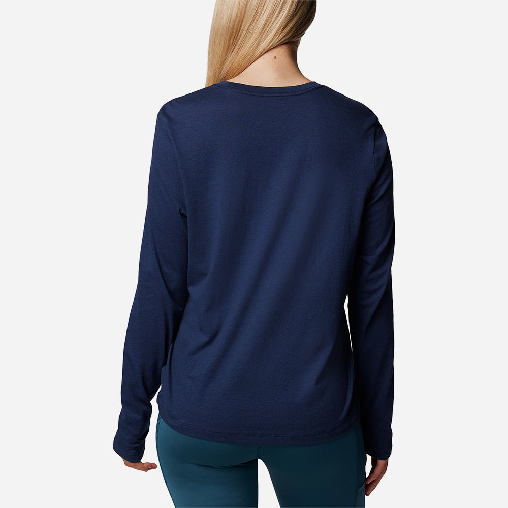 Áo Thun Tay Dài Nữ Columbia Columbia Trek™ Relaxed - Xanh Navy - Supersports Vietnam