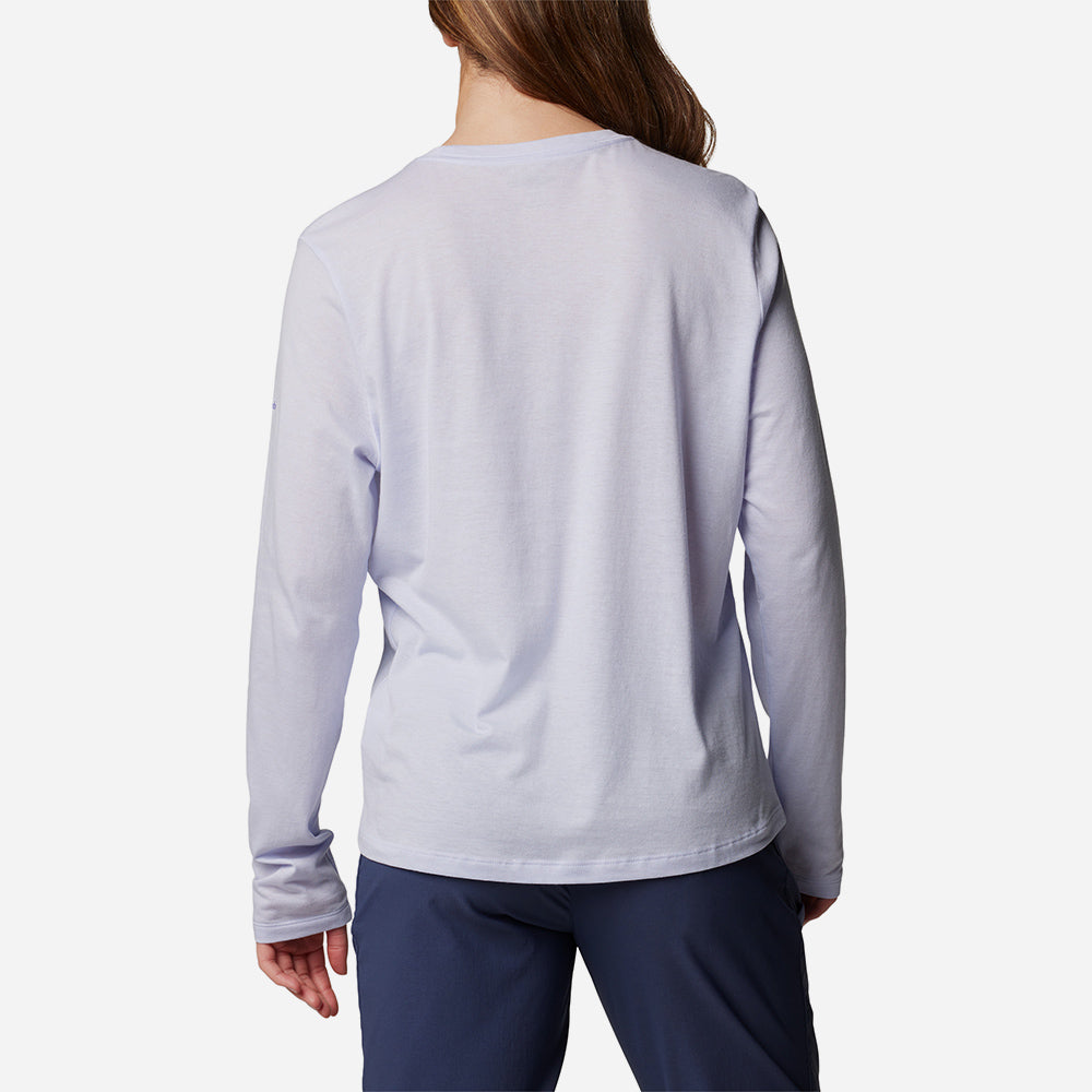 Áo Thun Tay Dài Nữ Columbia Columbia Trek™ Relaxed - Tím - Supersports Vietnam