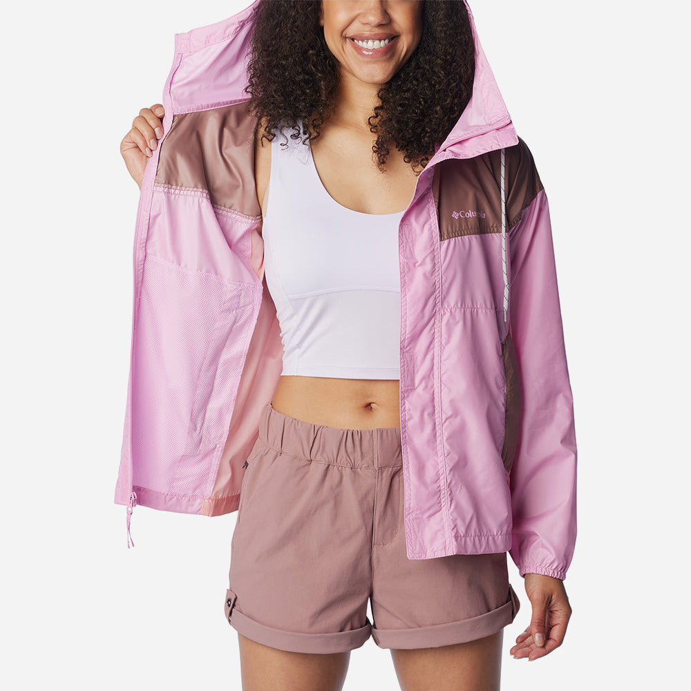 Áo Khoác Nữ Columbia Flash Challenger™ Windbreaker - Hồng - Supersports Vietnam