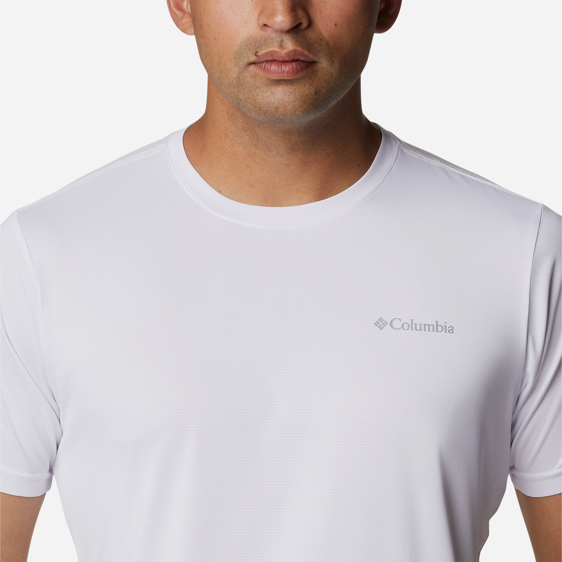 Áo Thun Ngắn Tay Nhanh Khô Nam Columbia Hike™ Crew - Trắng - Supersports Vietnam