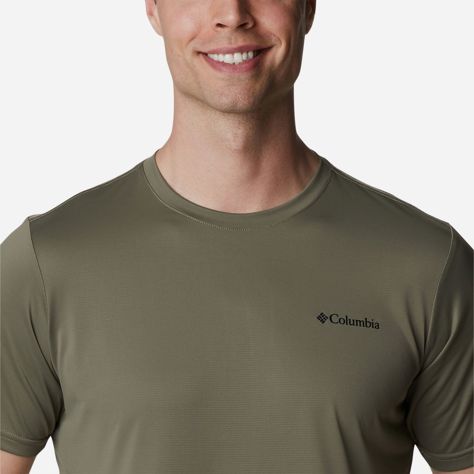 Áo Thun Ngắn Tay Nhanh Khô Nam Columbia Hike™ Crew - Xanh Quân Đội - Supersports Vietnam