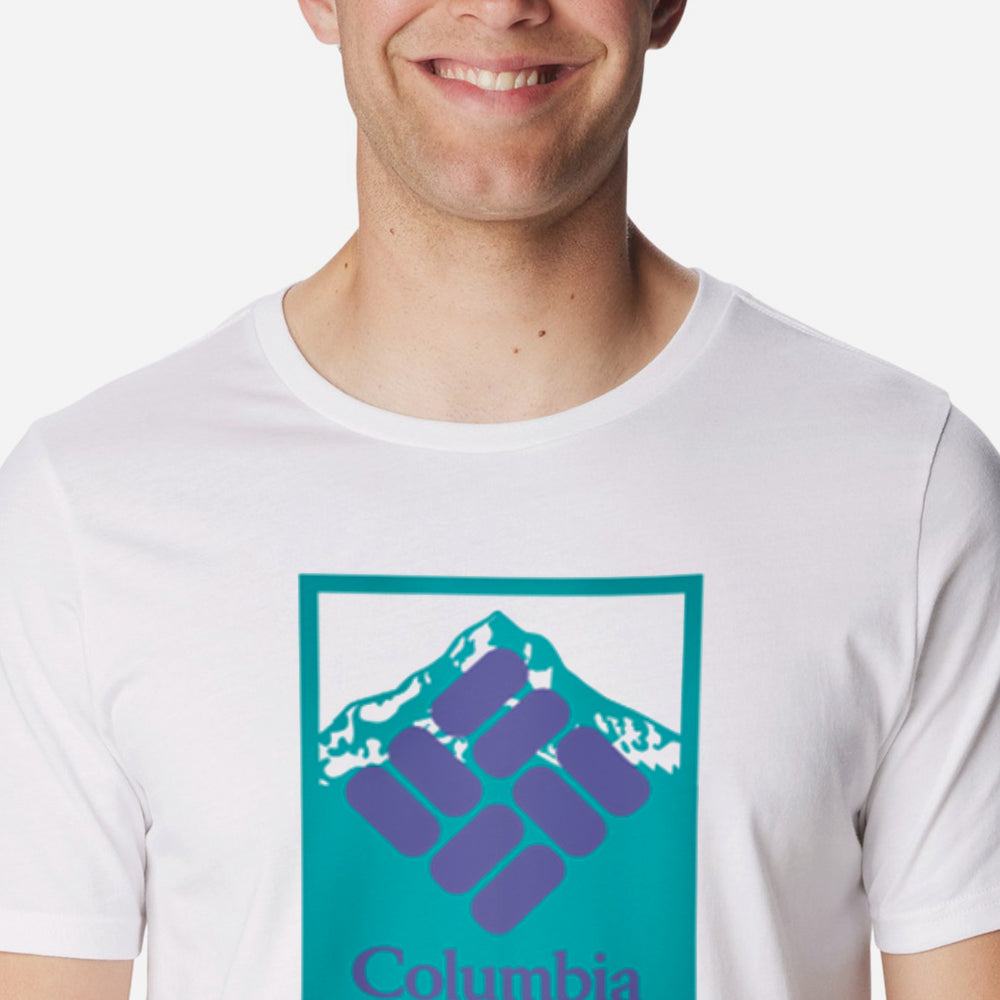 Áo Thun Ngắn Tay Nam Columbia Csc™ Seasonal Logo - Trắng - Supersports Vietnam