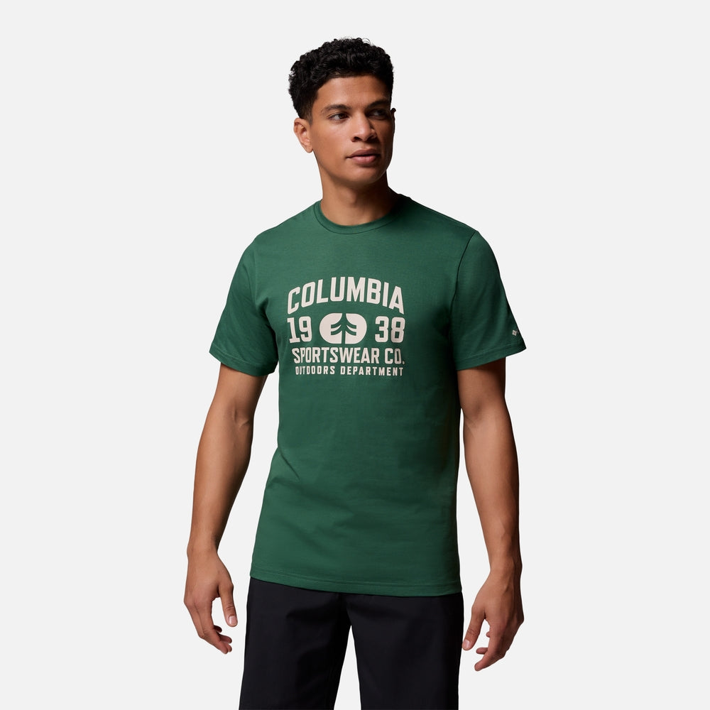 Áo Thun Nam Columbia Csc™ Seasonal Logo - Xanh Lá - Supersports Vietnam