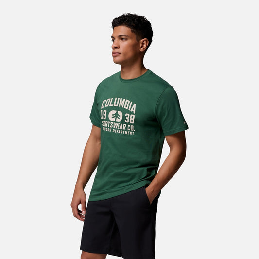 Áo Thun Nam Columbia Csc™ Seasonal Logo - Xanh Lá - Supersports Vietnam