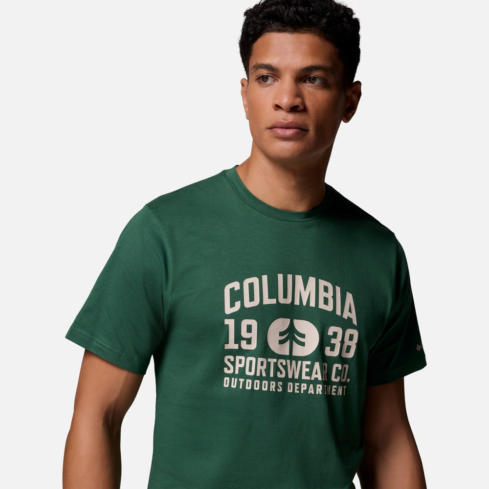 Áo Thun Nam Columbia Csc™ Seasonal Logo - Xanh Lá - Supersports Vietnam
