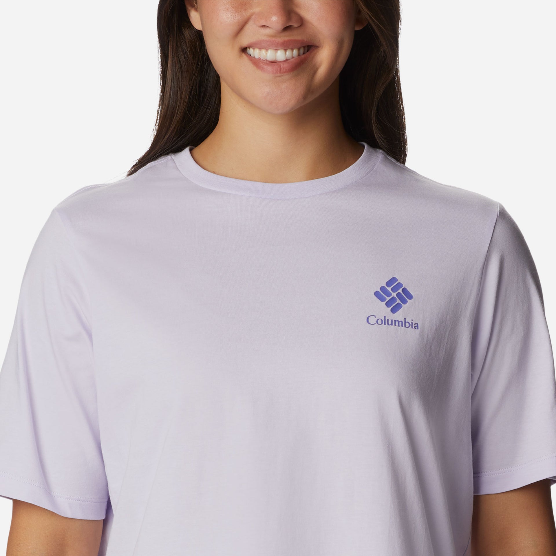 Áo Thun Ngắn Tay Nữ Columbia North Cascades™ Relaxed - Tím - Supersports Vietnam