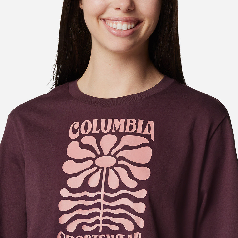 Áo Thun Nữ Columbia North Cascades™ Relaxed - Tím - Supersports Vietnam