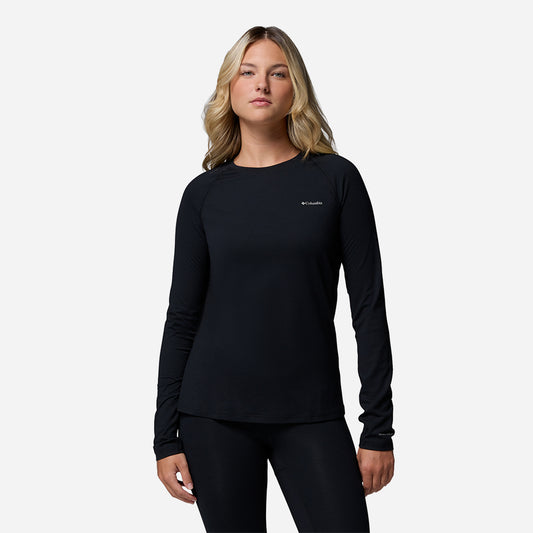Áo Thun Nữ Columbia Omni-Heat Infinity™ Knit Long Sleeve Baselayer Crew - Đen - Supersports Vietnam