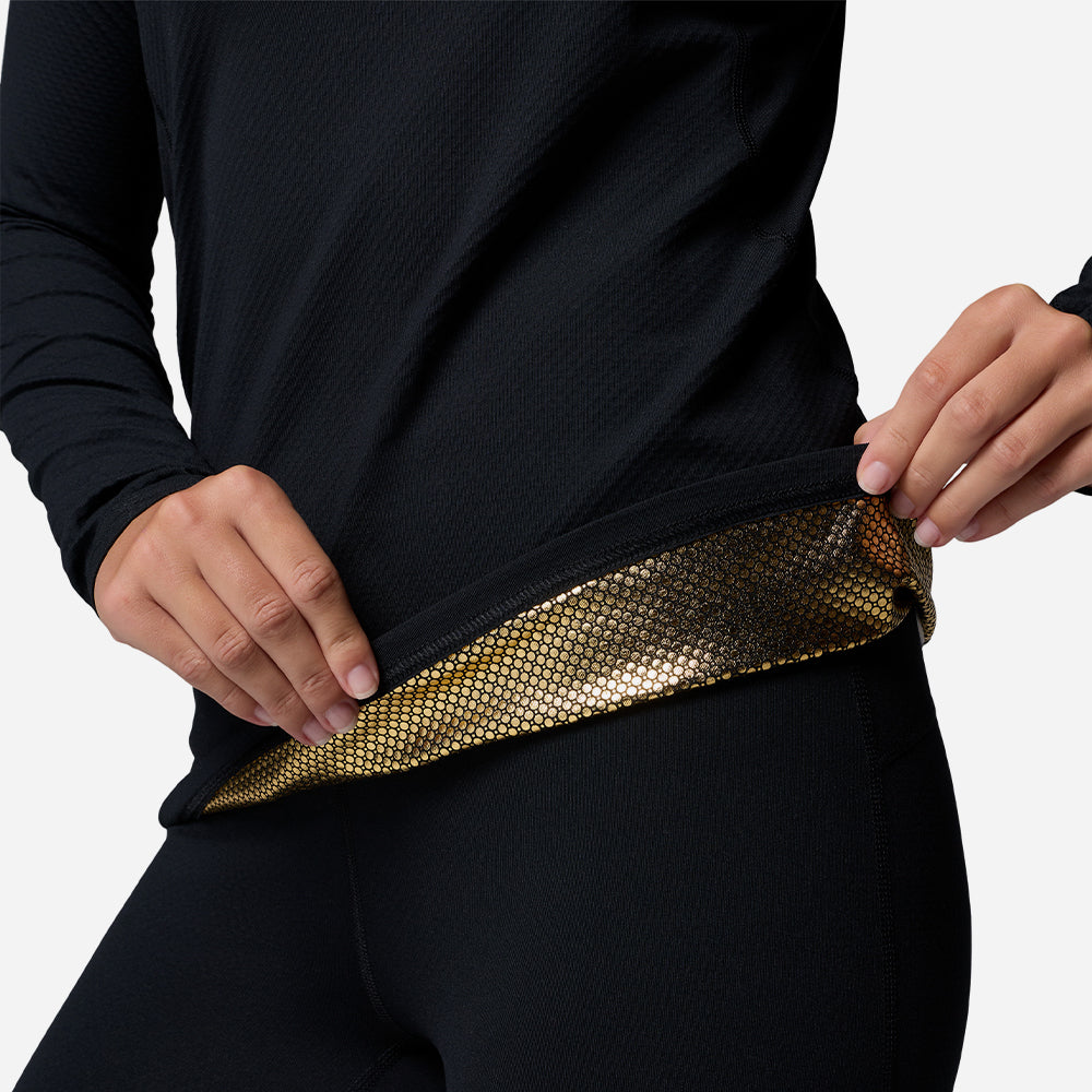 Áo Thun Nữ Columbia Omni-Heat Infinity™ Knit Long Sleeve Baselayer Crew - Đen - Supersports Vietnam
