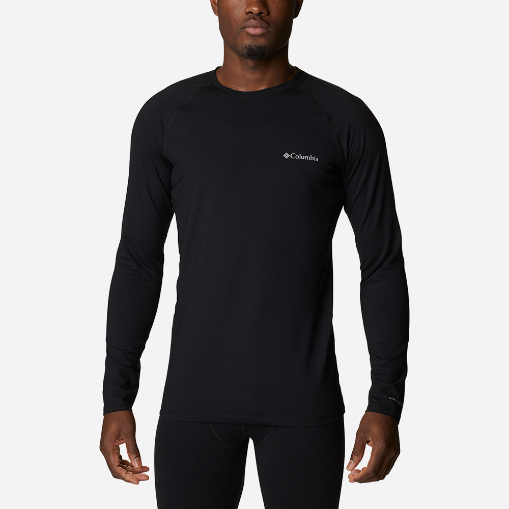 Áo Thun Ôm Nam Columbia Omni-Heat Infinity Knit Long Sleeve Baselayer Crew - Đen - Supersports Vietnam