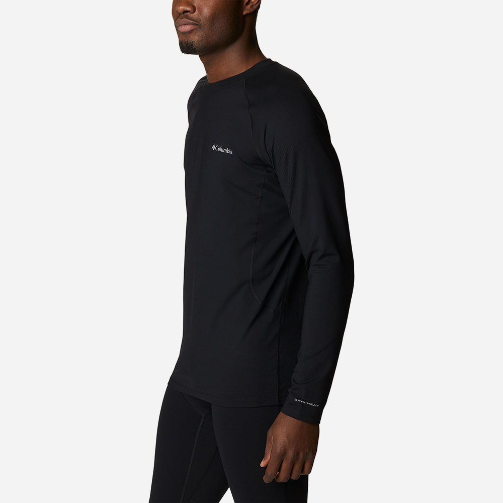 Áo Thun Ôm Nam Columbia Omni-Heat Infinity Knit Long Sleeve Baselayer Crew - Đen - Supersports Vietnam