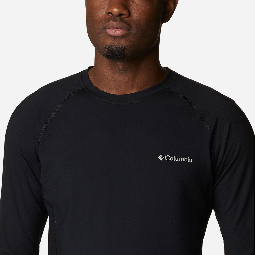 Áo Thun Ôm Nam Columbia Omni-Heat Infinity Knit Long Sleeve Baselayer Crew - Đen - Supersports Vietnam