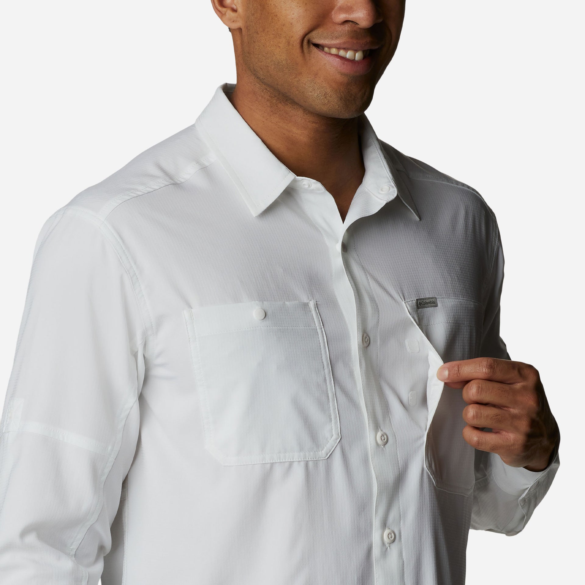 Áo Sơ Mi Dài Tay Nam Columbia Silver Ridge™ Utility Lite - Trắng - Supersports Vietnam