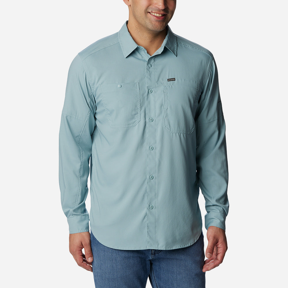 Áo Sơ Mi Tay Dài Nam Columbia Silver Ridge™ Utility Lite - Xanh Dương - Supersports Vietnam