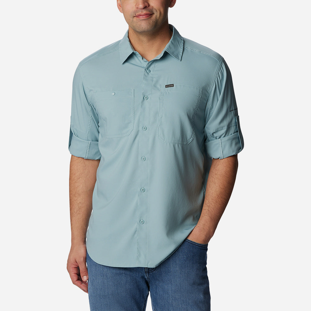 Áo Sơ Mi Tay Dài Nam Columbia Silver Ridge™ Utility Lite - Xanh Dương - Supersports Vietnam