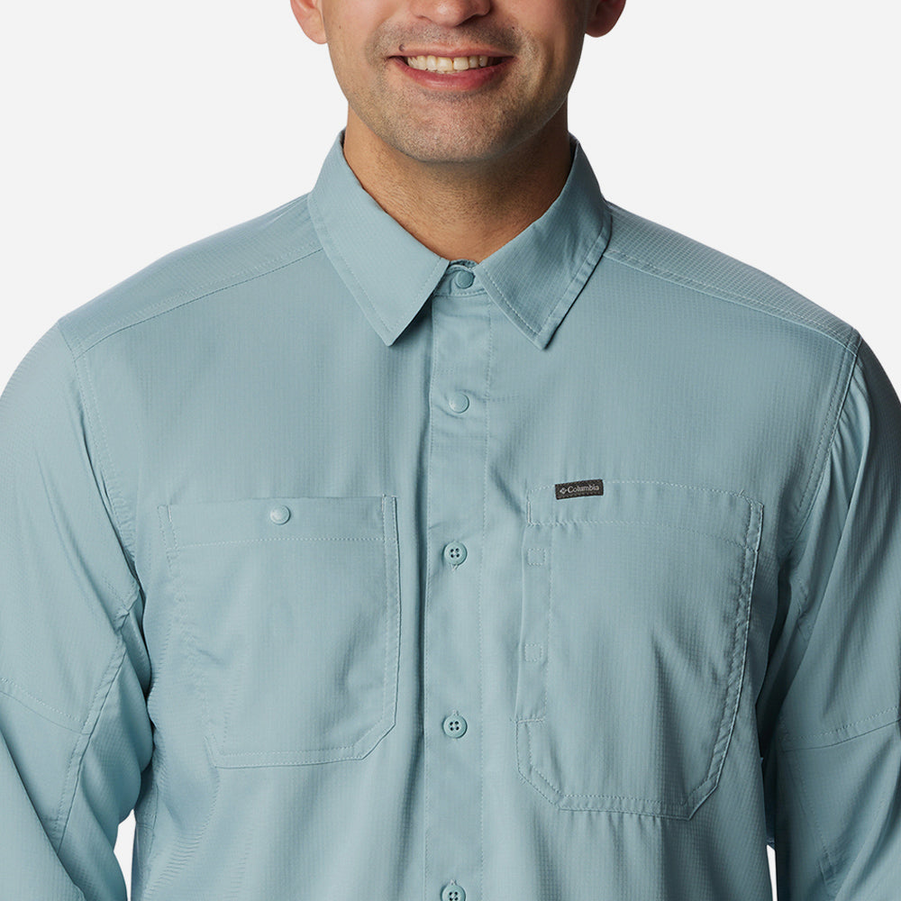 Áo Sơ Mi Tay Dài Nam Columbia Silver Ridge™ Utility Lite - Xanh Dương - Supersports Vietnam
