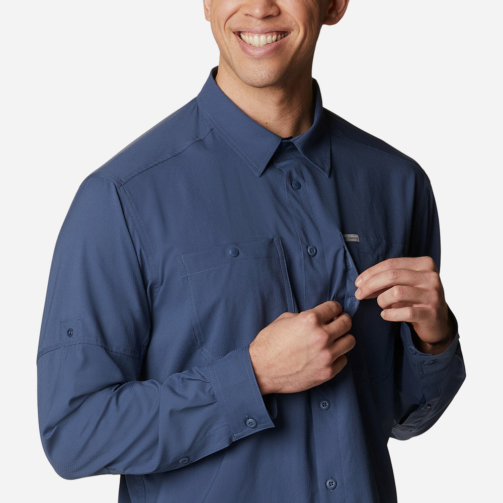Áo Sơ Mi Tay Dài Nam Columbia Silver Ridge™ Utility Lite - Xanh Navy - Supersports Vietnam