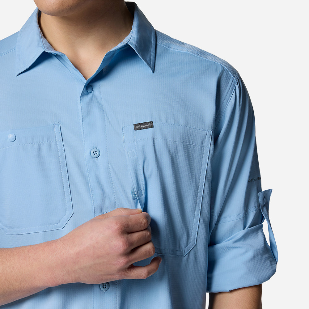 Áo Sơ Mi Dài Tay Nam Columbia Silver Ridge™ Utility Lite - Xanh Dương - Supersports Vietnam