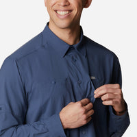 Áo Sơ Mi Tay Dài Nam Columbia Silver Ridge™ Utility Lite - Xanh Dương - Supersports Vietnam