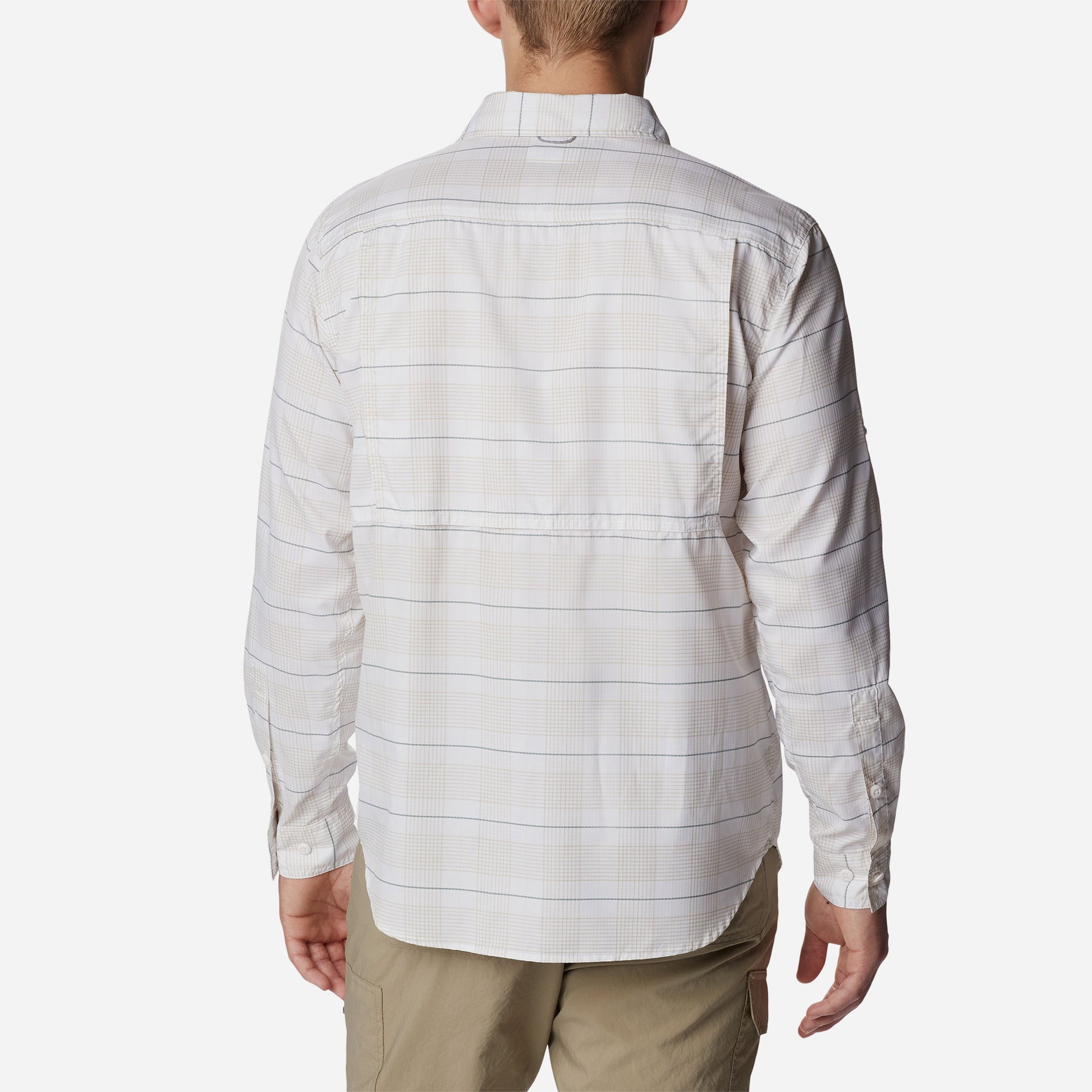 Áo Sơ Mi Dài Tay Nam Columbia Silver Ridge™ Utility Lite Plaid - Trắng - Supersports Vietnam