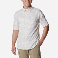 Áo Sơ Mi Dài Tay Nam Columbia Silver Ridge™ Utility Lite Plaid - Trắng - Supersports Vietnam