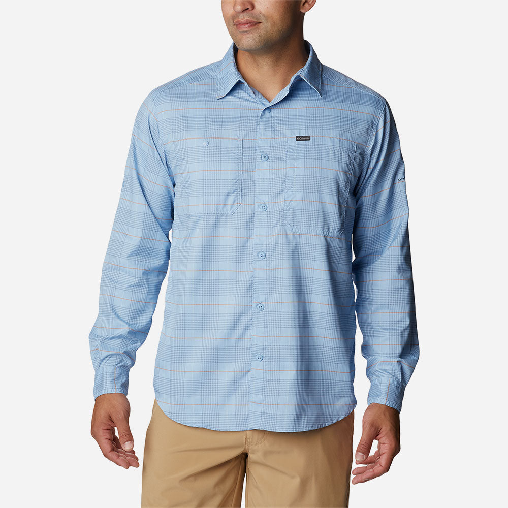 Áo Sơ Mi Dài Tay Nam Columbia Silver Ridge™ Utility Lite Plaid - Xanh Dương - Supersports Vietnam