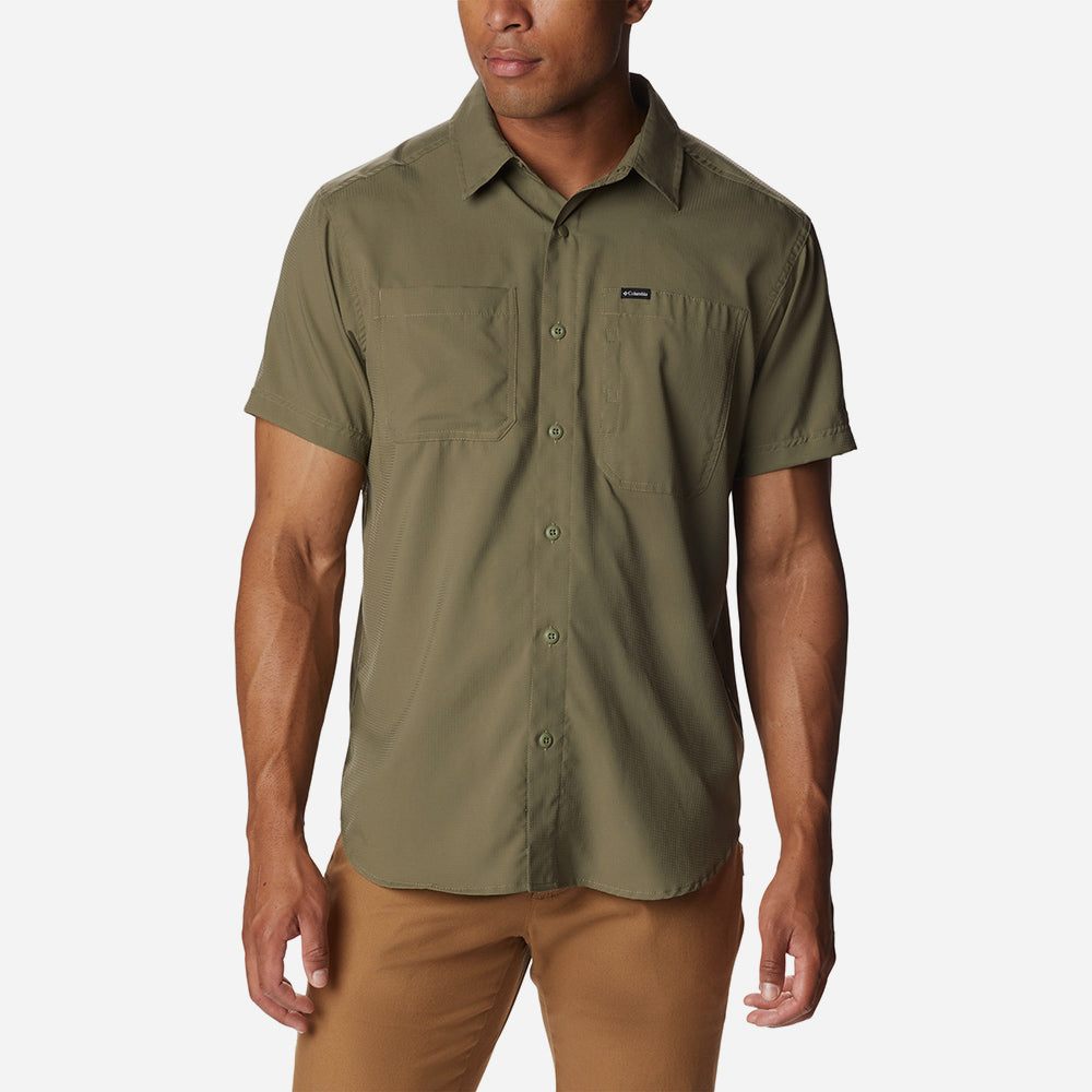 Áo Sơ Mi Tay Ngắn Nam Columbia Silver Ridge™ Utility Lite - Xanh Quân Đội - Supersports Vietnam