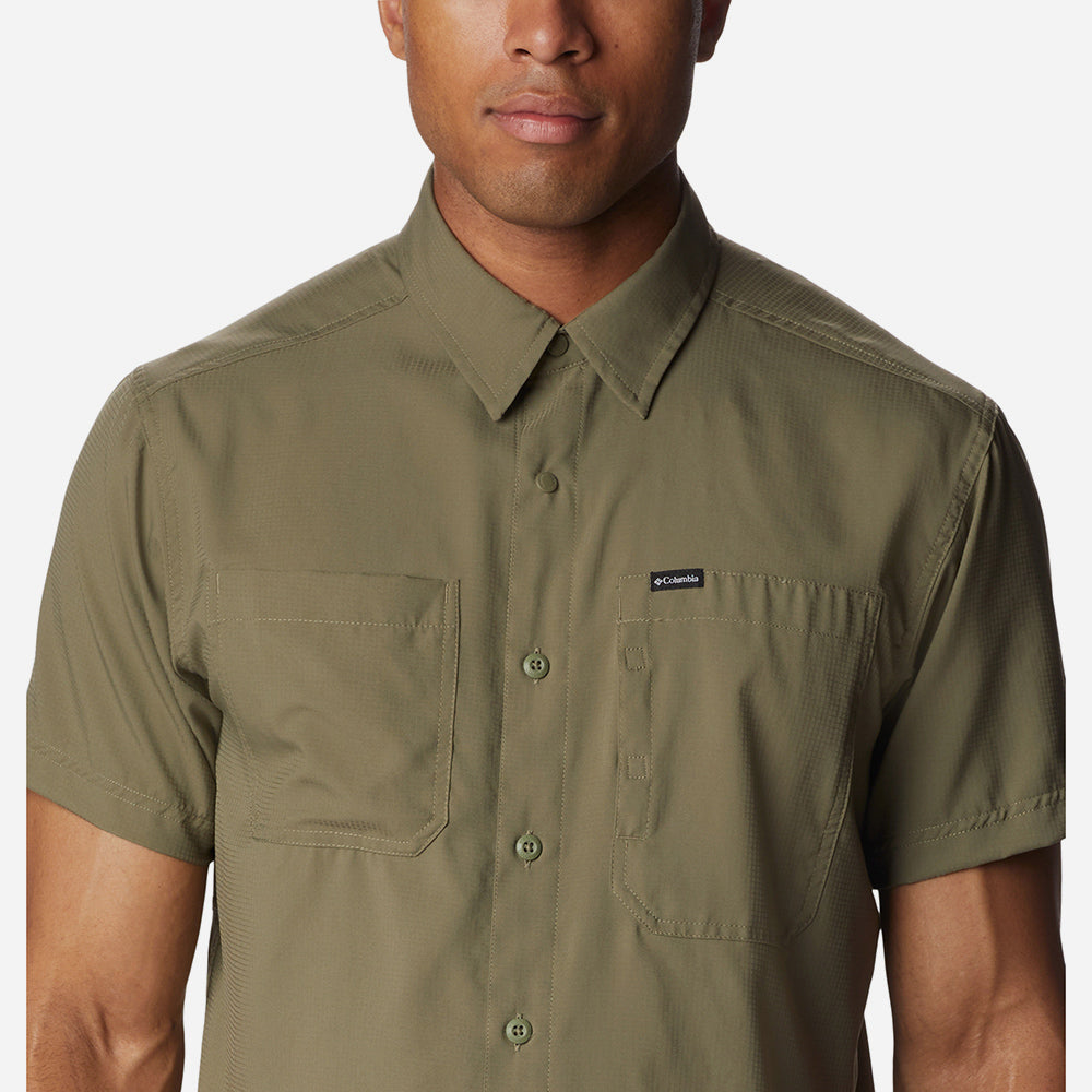 Áo Sơ Mi Tay Ngắn Nam Columbia Silver Ridge™ Utility Lite - Xanh Quân Đội - Supersports Vietnam