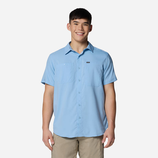 Áo Sơ Mi Tay Ngắn Nam Columbia Silver Ridge™ Utility Lite - Xanh Dương - Supersports Vietnam