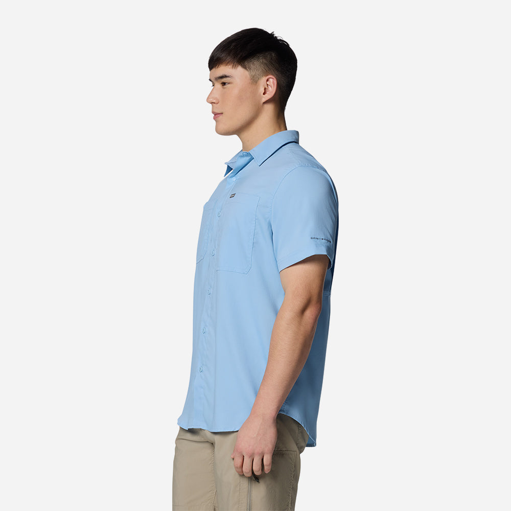 Áo Sơ Mi Tay Ngắn Nam Columbia Silver Ridge™ Utility Lite - Xanh Dương - Supersports Vietnam