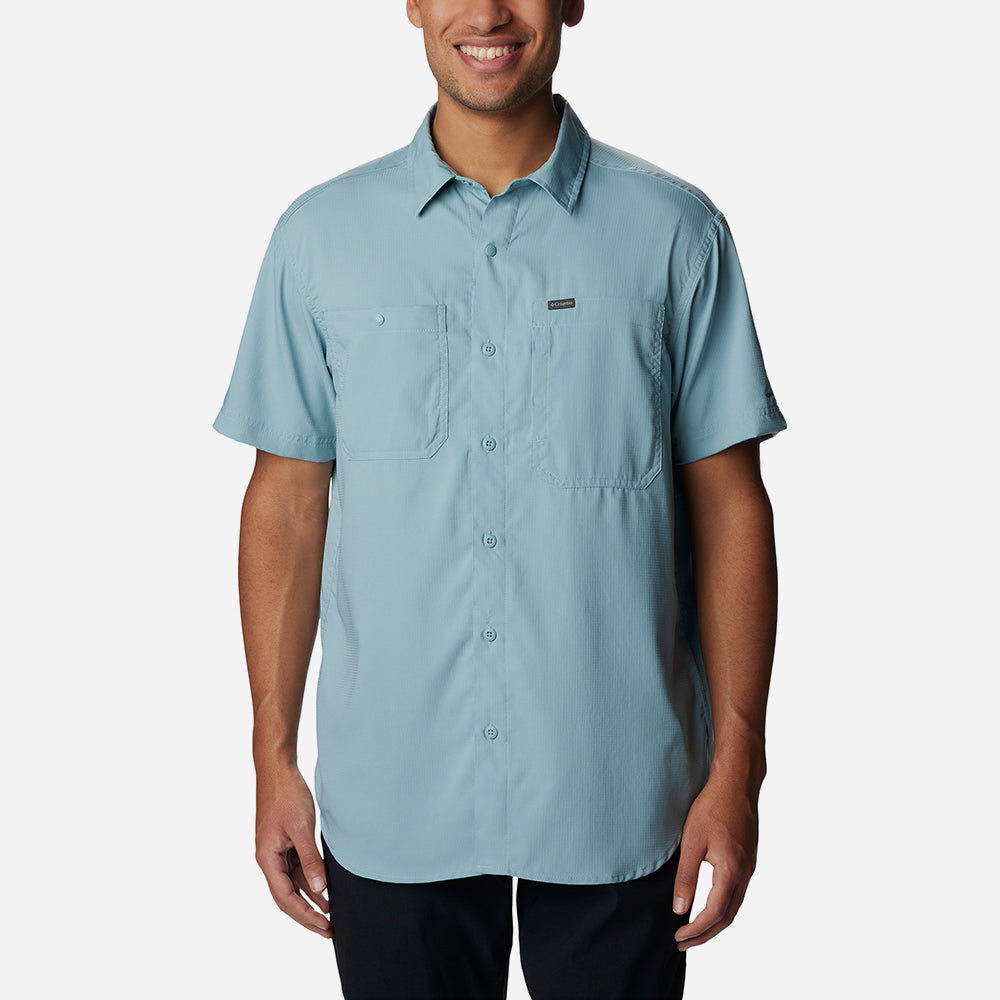Áo Sơ Mi Tay Ngắn Nam Columbia Silver Ridge™ Utility Lite - Xanh Dương - Supersports Vietnam