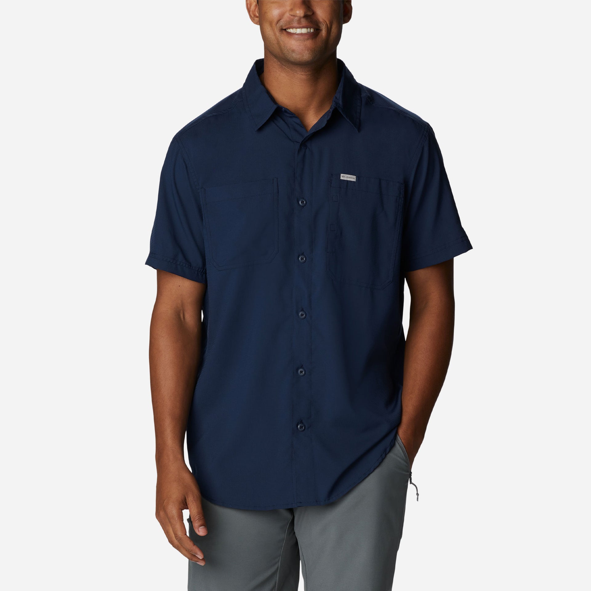 Áo Sơ Mi Ngắn Tay Nam Columbia Silver Ridge™ Utility Lite - Xanh Navy - Supersports Vietnam