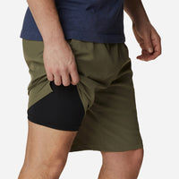 Quần Ngắn Nam Columbia Hike™ Brief - Xanh Quân Đội - Supersports Vietnam