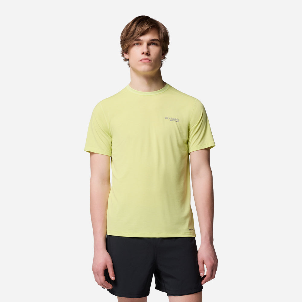 Áo Thun Nam Columbia Endless Trail™ Running Tech - Vàng Chanh - Supersports Vietnam