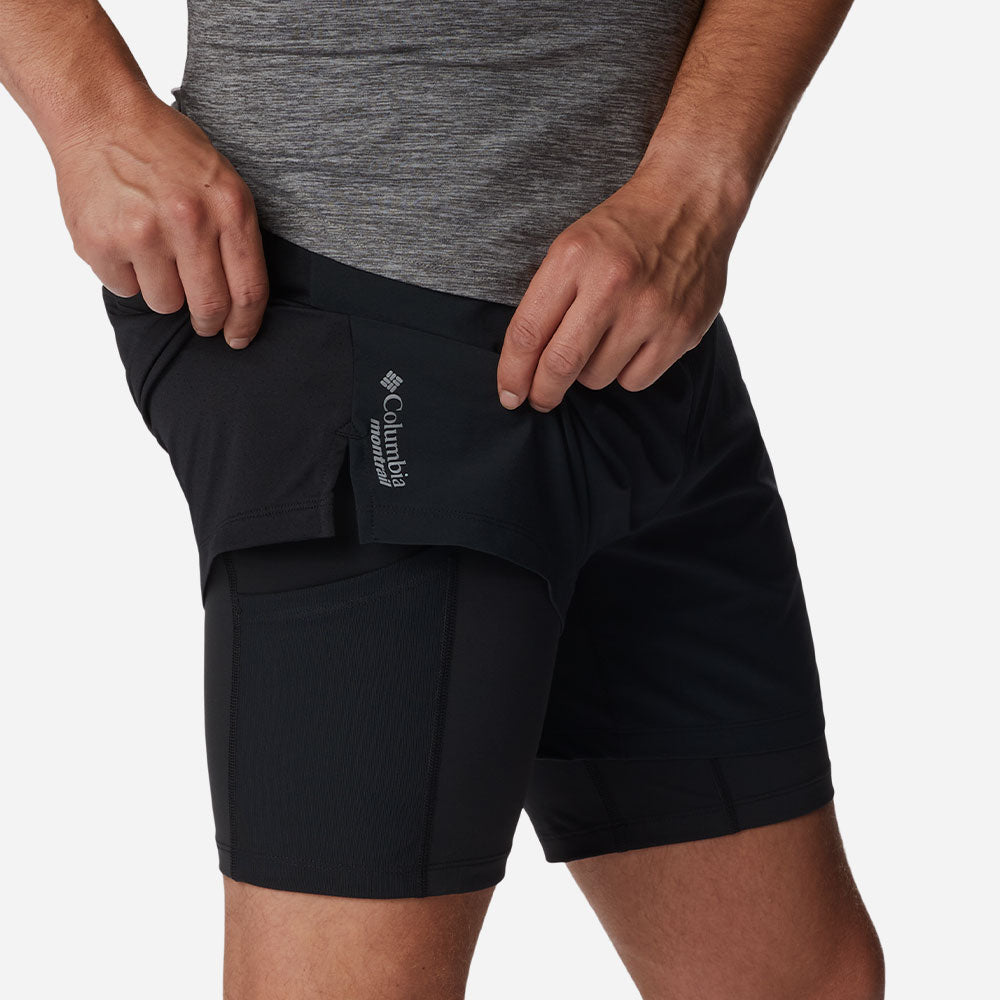 Quần Ngắn Nam Columbia Endless Trail™ 2In1 - Đen - Supersports Vietnam