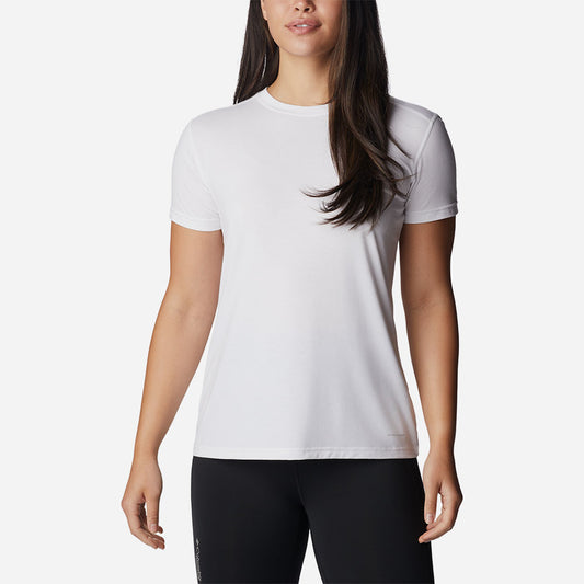 Áo Thun Ngắn Tay Nữ Columbia Endless Trail™ Running Tech - Trắng - Supersports Vietnam